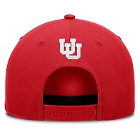 Men's Fanatics  Red Utah Utes Foul Ball Rope Adjustable Hat