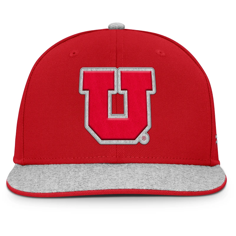 Casquette snapback Loden rouge Fanatics pour homme des Utah Utes