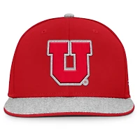 Casquette snapback Loden rouge Fanatics pour homme des Utah Utes