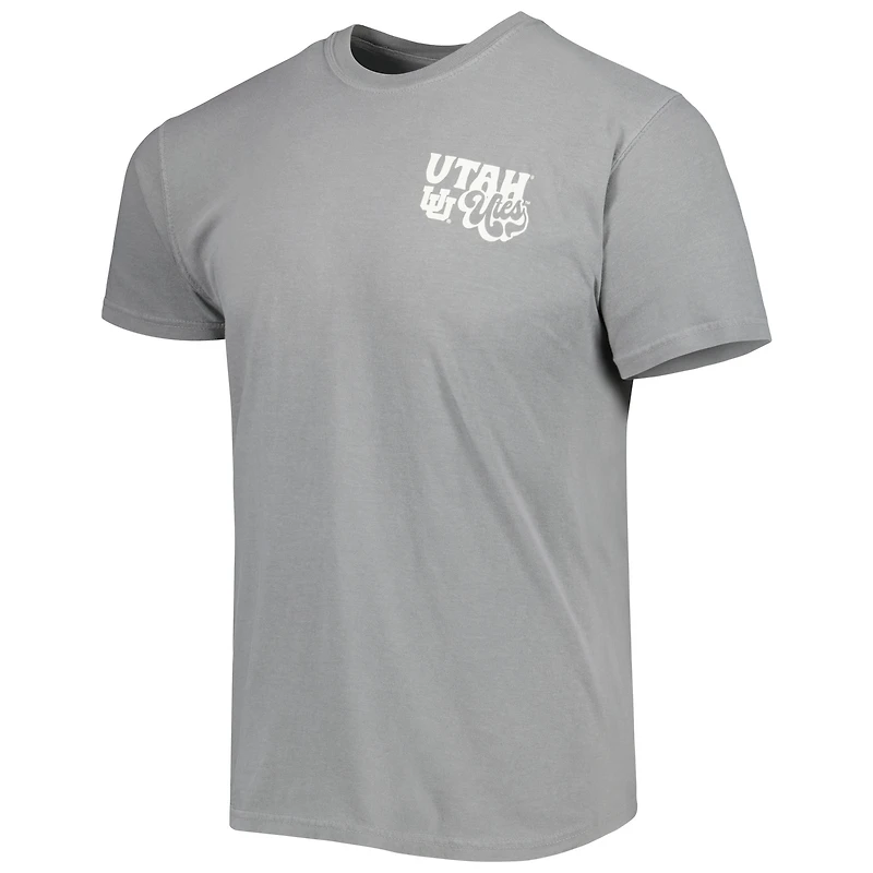 T-shirt gris Utah Utes Hyperlocal pour homme