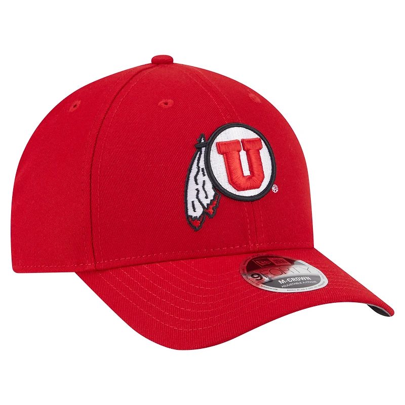 Casquette ajustable 9FORTY M-Crown Team Collective rouge New Era pour homme