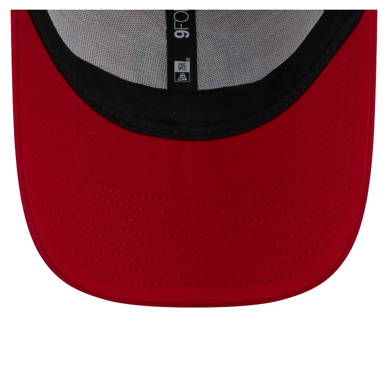 Men's New Era Red Utah Utes Trucker 9FORTY Adjustable Hat