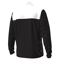 Pull Under Armour noir/blanc Utah Utes à fermeture éclair quart de tour pour homme