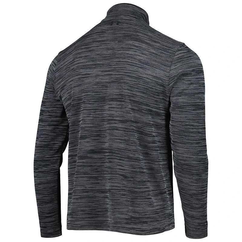 Men's Under Armour Black Utah Utes Tempo Fleece Quarter-Zip Jacket