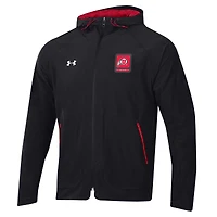 Men's Under Armour Black Utah Utes Unstoppable Raglan Full-Zip Jacket