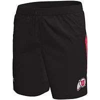 Short tissé noir Under Armour Utah Utes pour homme