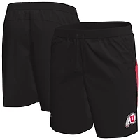 Short tissé noir Under Armour Utah Utes pour homme