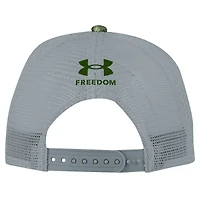 Casquette de camionneur Under Armour Camo Utah Utes Freedom Collection Blitzing Performance pour homme
