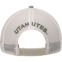 Casquette réglable Under Armour Camo Utah Utes Sideline Blitzing Trucker Performance pour hommes