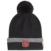 Bonnet à revers et pompon Under Armour Utah Utes Freedom Collection Anthracite pour homme