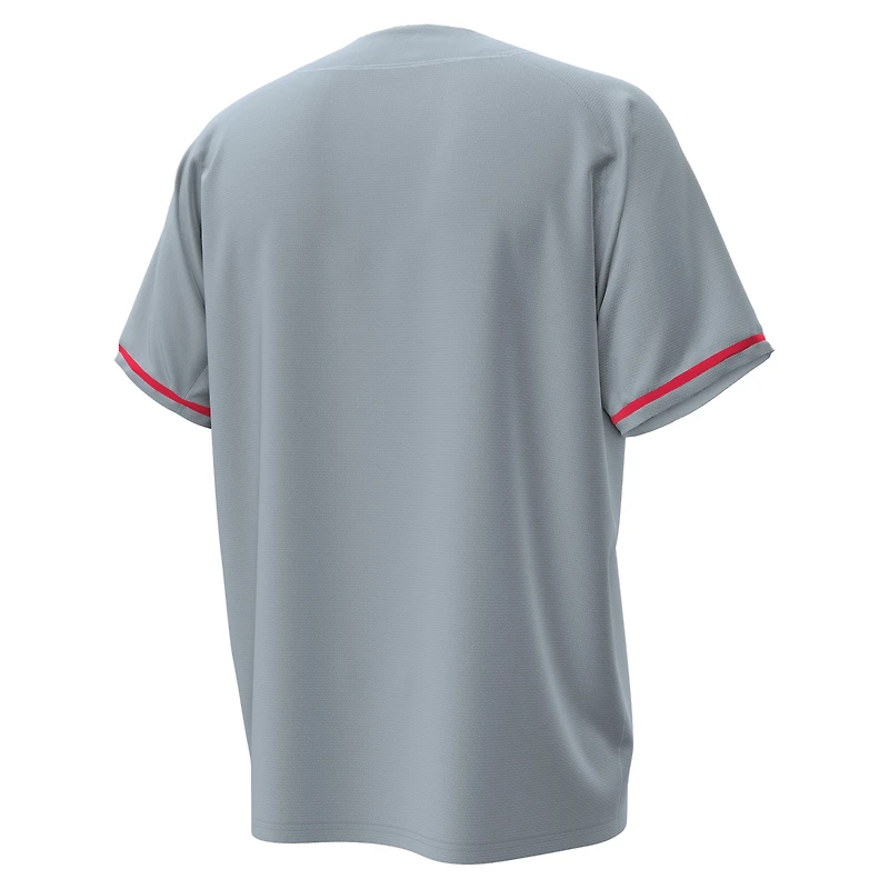 Men's Under Armour Gray Utah Utes Replica Baseball Jersey