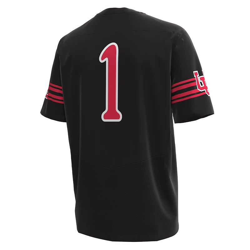 Men's Under Armour #1 Black Utah Utes Replica Football Jersey
