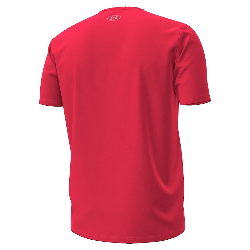 Men's Under Armour Red Utah Utes 2025 Sideline Football Performance T-Shirt