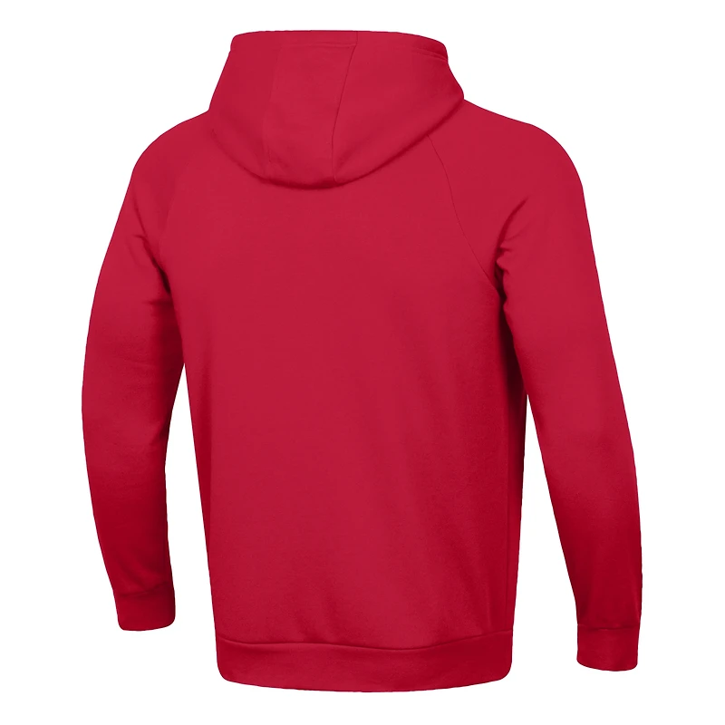 Men's Under Armour Red Utah Utes 2025 Sideline Rival Fleece Hoodie