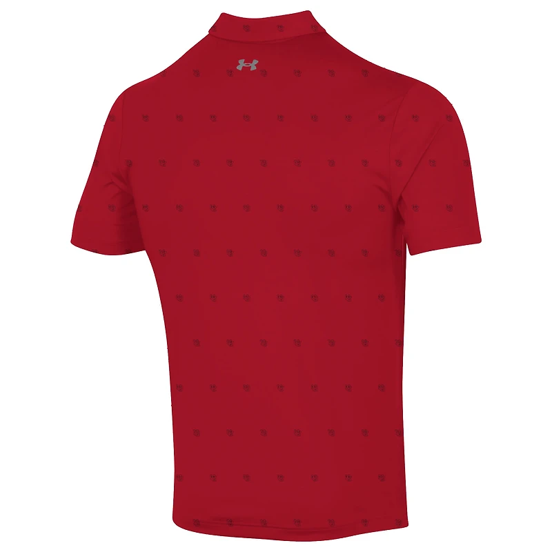 Men's Under Armour  Red Utah Utes Gameday ArmourFuse Polo
