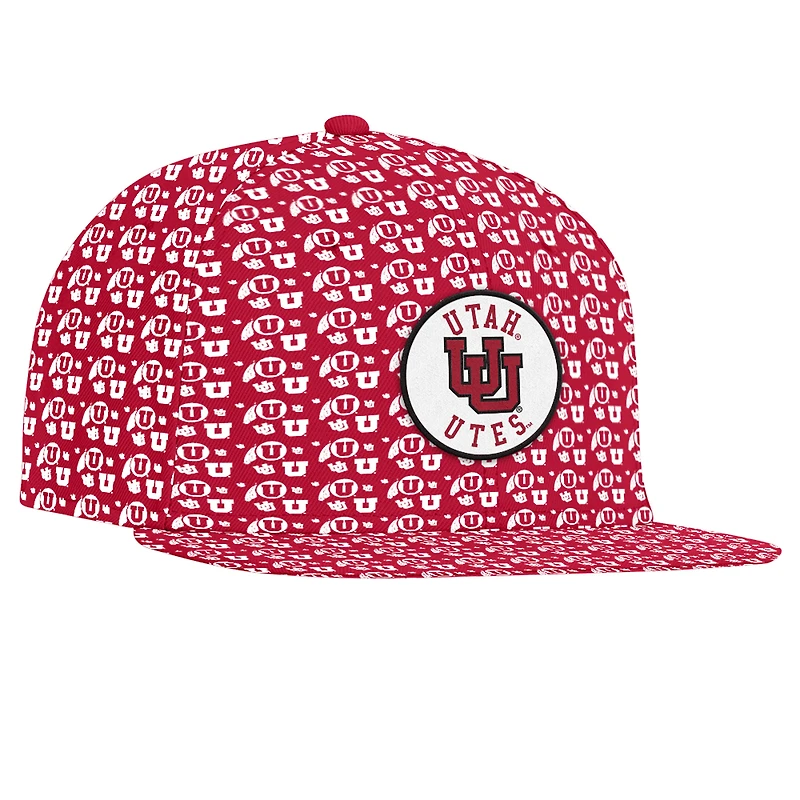 Casquette Snapback ArmourFuse Gameday rouge des Utah Utes pour homme Under Armour