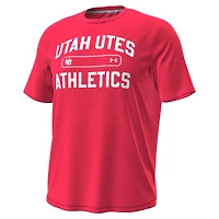 Men's Under Armour Red Utah Utes Sideline Knockout T-Shirt