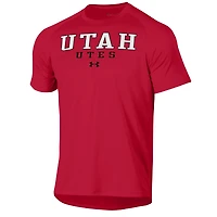 Men's Under Armour Red Utah Utes Tech T-Shirt