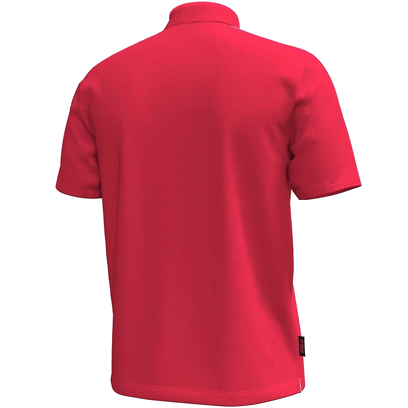 Polo rouge Utah Utes Title pour homme de Under Armour
