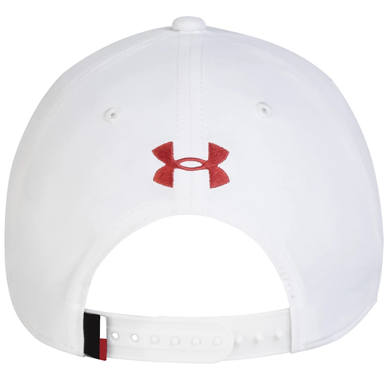Men's Under Armour  White Utah Utes Sideline Drive Rope Adjustable Hat