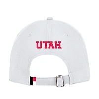 Casquette ajustable Sideline Performance blanche Under Armour pour homme Utah Utes