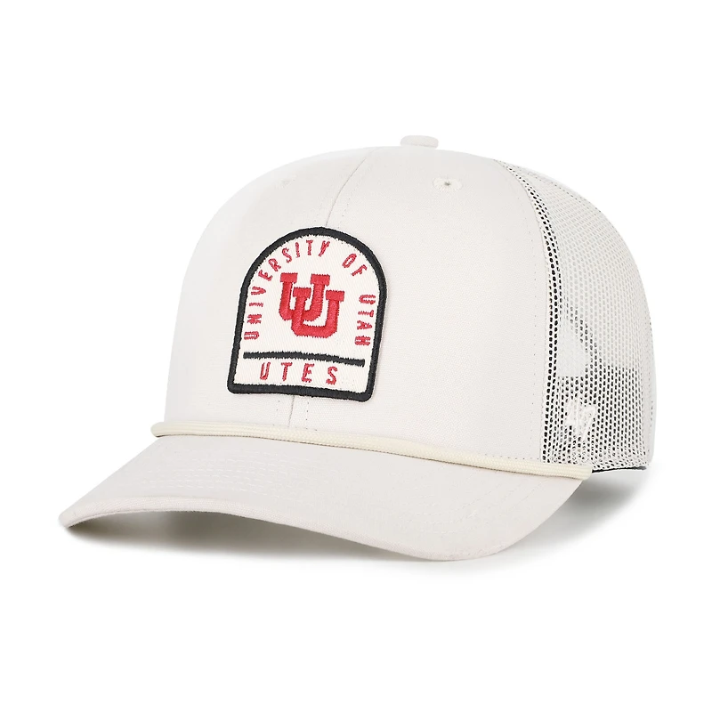 Casquette de camionneur unisexe ajustable « 47 Cream Utah Utes Core & Inline Gravestone »