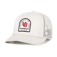 Casquette de camionneur unisexe ajustable « 47 Cream Utah Utes Core & Inline Gravestone »