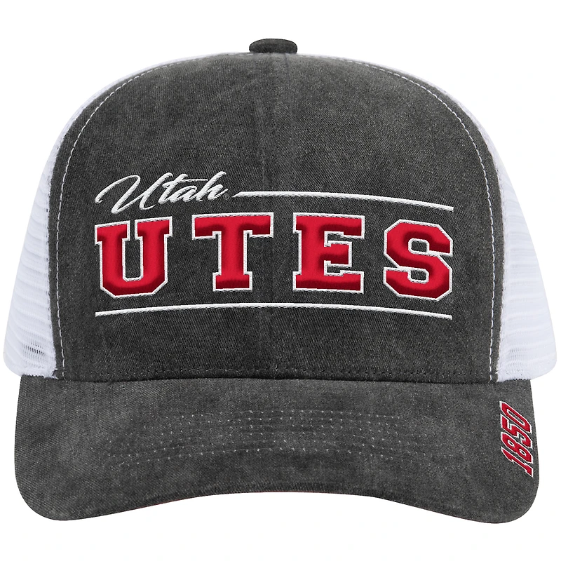 Unisex Colosseum  Gray Utah Utes Billy 2400 Adjustable Trucker Hat