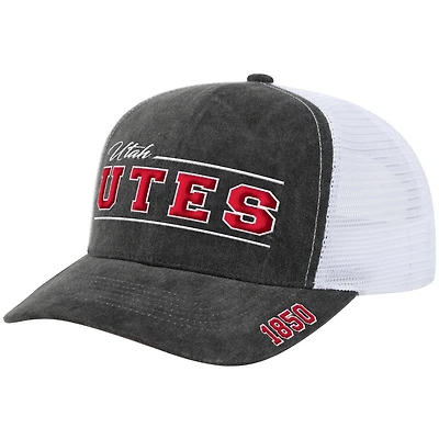 Unisex Colosseum Gray Utah Utes Billy 2400 Adjustable Trucker Hat