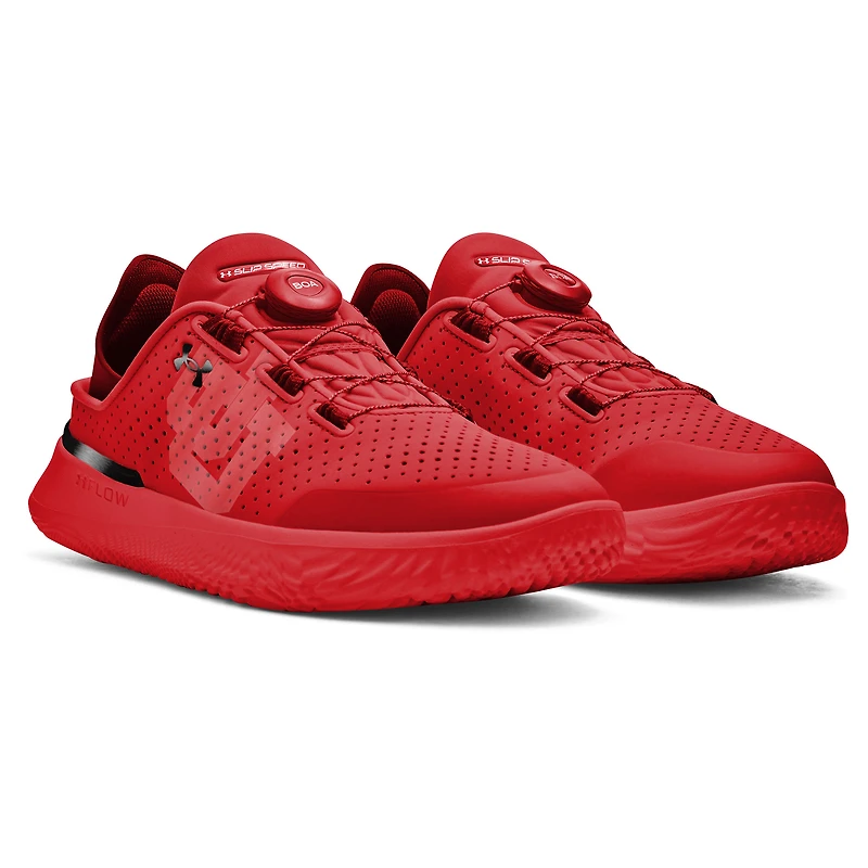 Chaussures de course unisexes Under Armour Red Utah Utes SlipSpeed