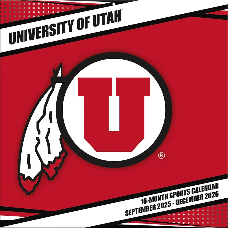 Utah Utes 12” x 12” 2026 Team Wall Calendar