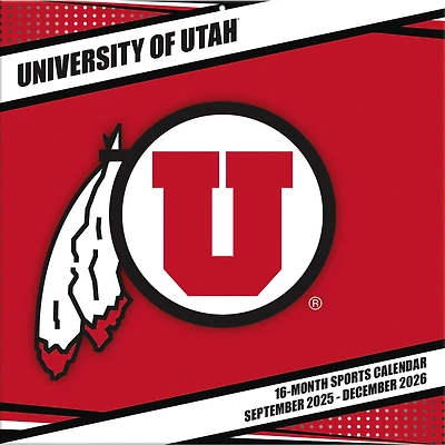 Utah Utes 12” x 12” 2026 Team Wall Calendar