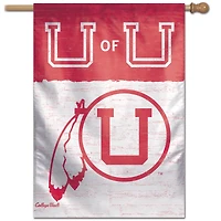 Bannière verticale simple face WinCraft Utah Utes 28 "x 40" College Vault
