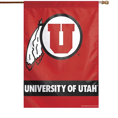 WinCraft Utah Utes 71,1 x 101,6 cm Drapeau de maison avec nom complet