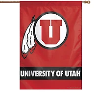 WinCraft Utah Utes 71,1 x 101,6 cm Drapeau de maison avec nom complet