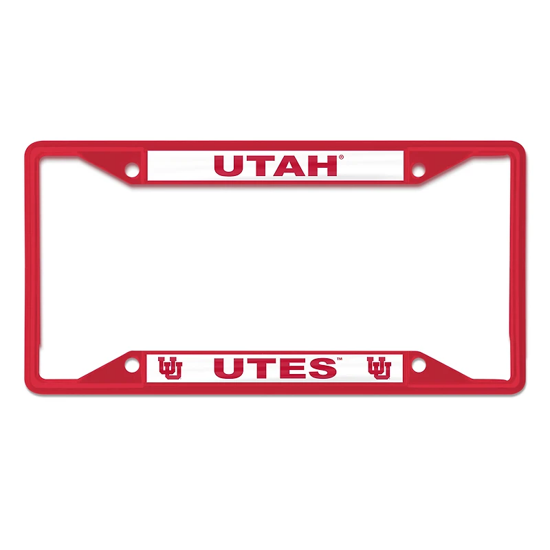 WinCraft Utah Utes Cadre de plaque d'immatriculation couleur chrome