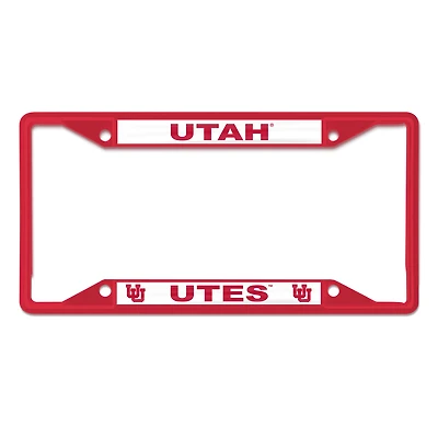 WinCraft Utah Utes Cadre de plaque d'immatriculation couleur chrome
