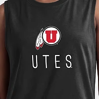 Débardeur noir Champion pour femme, style Utah Utes