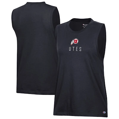 Women's Champion Black Utah Utes Lifestyle Tank Top