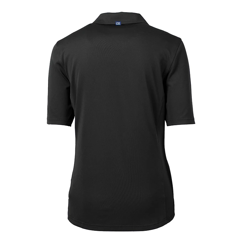 Polo recyclé Team Virtue Eco Pique pour femme, noir, Cutter & Buck, Utah Utes