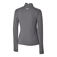 Women's Cutter & Buck Steel Utah Utes Traverse Stretch Quarter-Zip Pullover Top