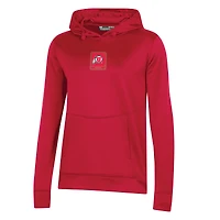 Sweat à capuche rouge Under Armour Utah Utes 2023 Sideline Performance pour femme