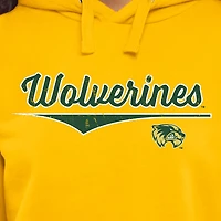Sweat à capuche jaune Utah Valley Wolverines American Classic pour femme