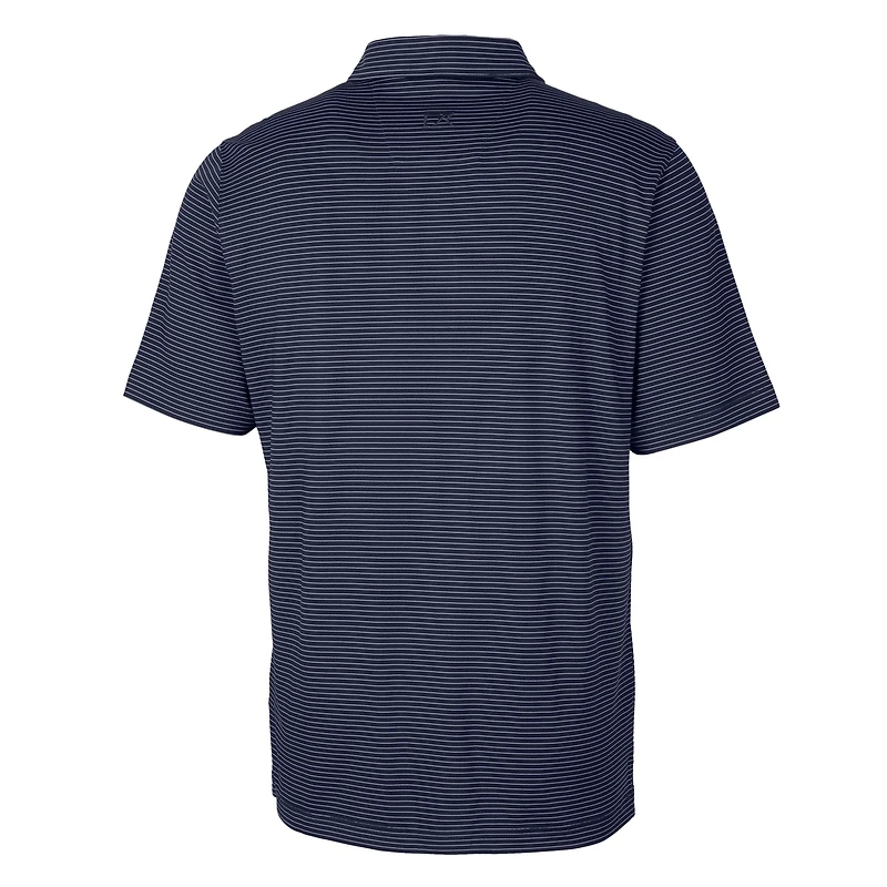Men's Cutter & Buck  Navy UTSA Roadrunners Forge Pencil Stripe Stretch DryTec Polo