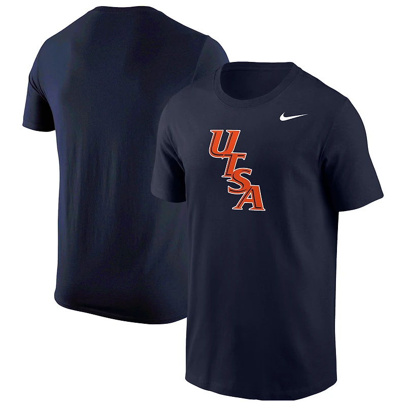 Men's Nike Navy UTSA Roadrunners Diagonal Logo T-Shirt