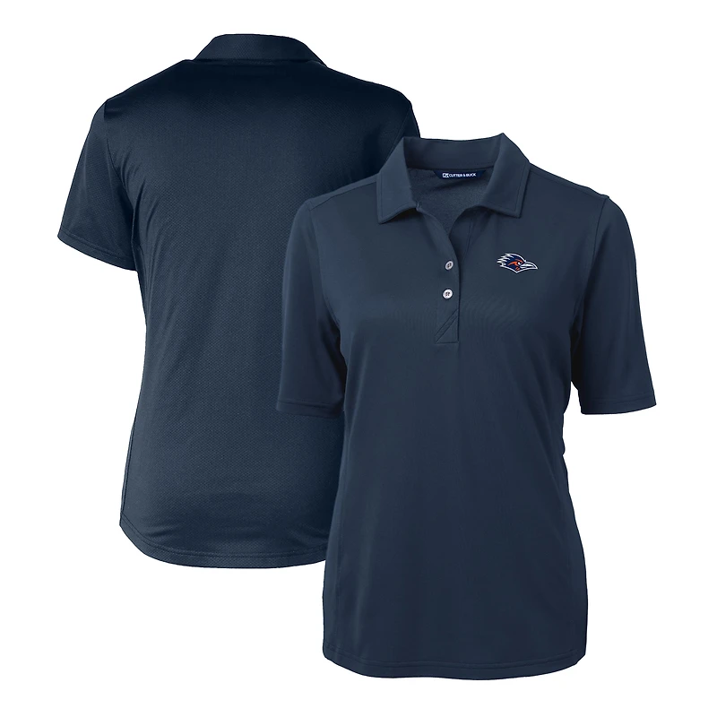 Women's Cutter & Buck  Navy UTSA Roadrunners DryTec Virtue Eco Pique Recycled Polo
