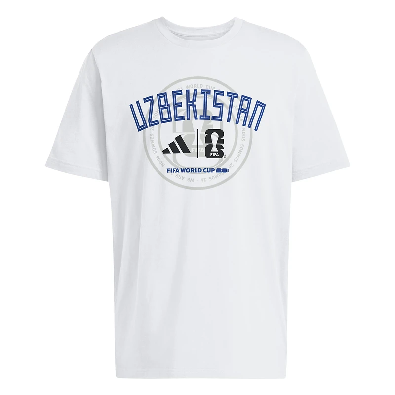 Men's adidas White Uzbekistan National Team 2026 FIFA World Cup Qualifier T-Shirt