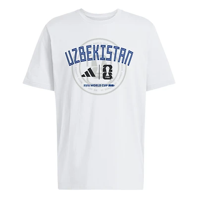 Men's adidas White Uzbekistan National Team 2026 FIFA World Cup Qualifier T-Shirt