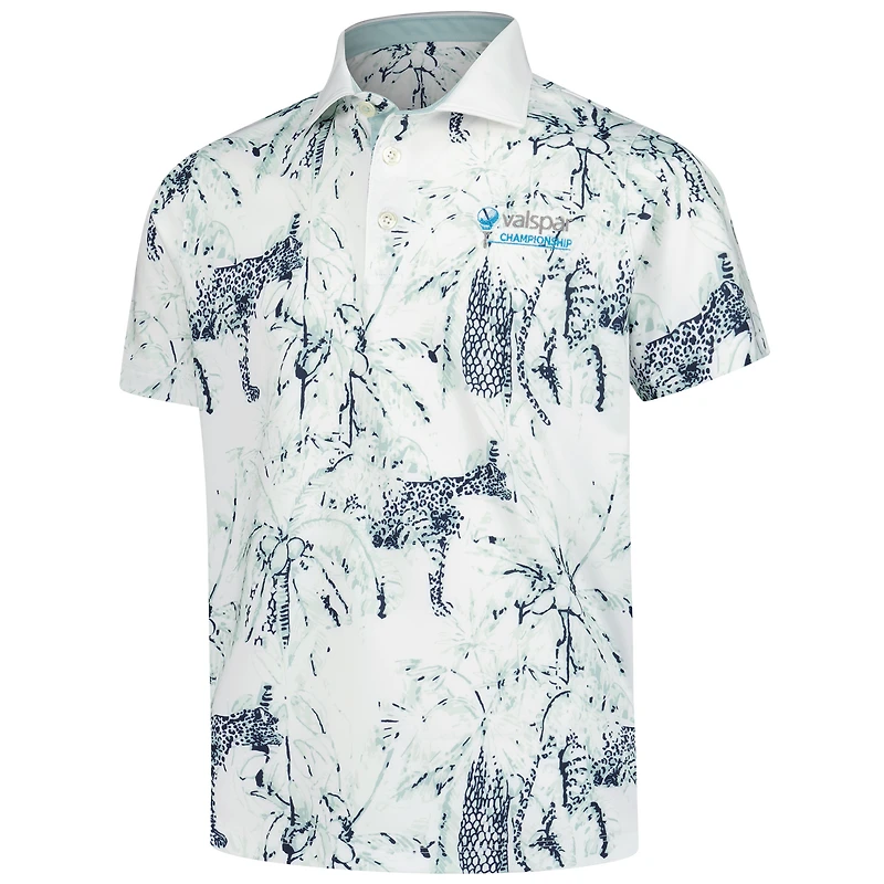 Boy's Youth Puma  White Valspar Championship Safari MATTR Polo