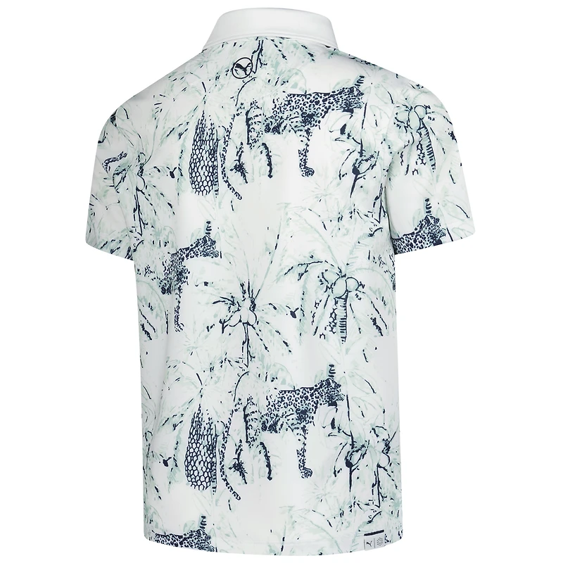 Boy's Youth Puma  White Valspar Championship Safari MATTR Polo